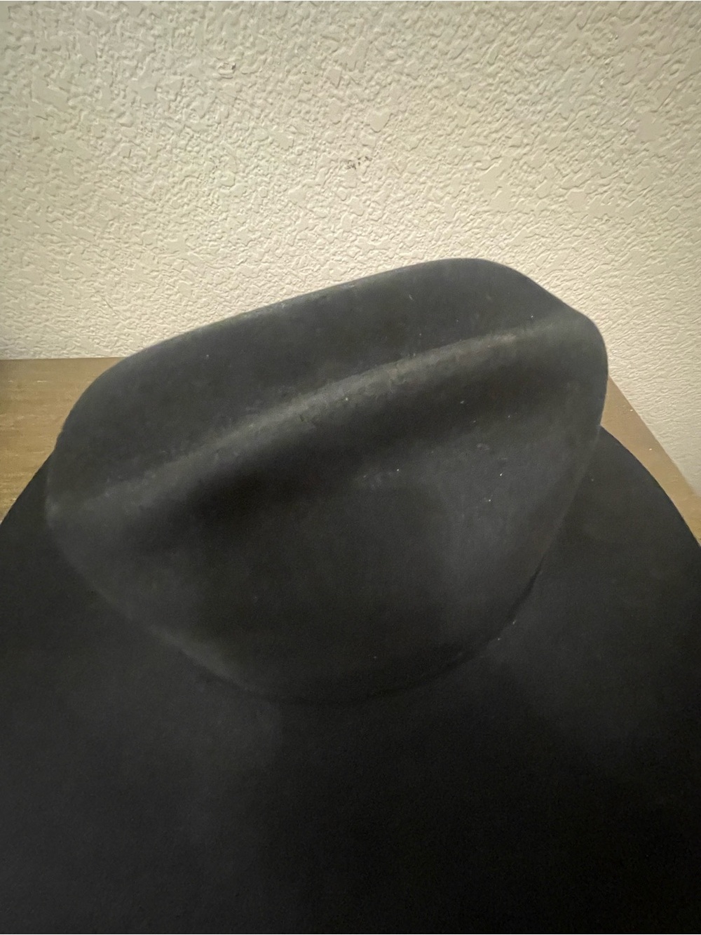 Resistol 6X Black Fur Felt Cowboy Hat Size 7 1/4 Western Hat Made in USA - Picture 6 of 10